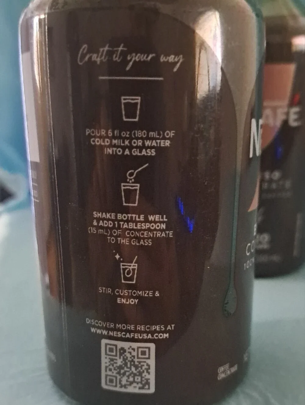 Black Espresso Concentrate Bottles - Black